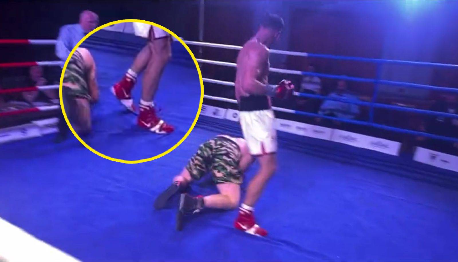 Poslal svého soupeře na prkna.  Pak došlo ke skandálu