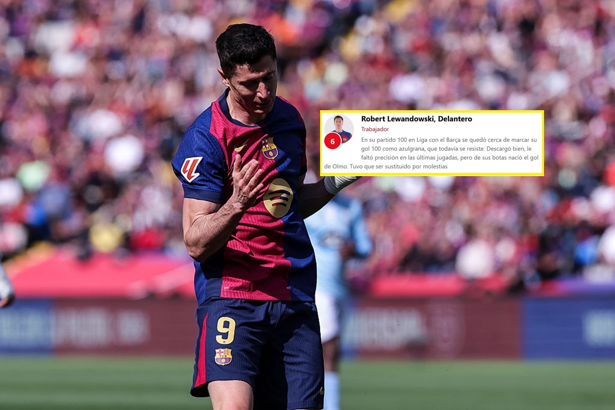 "Sfrustrowany". Tak Hiszpanie ocenili Lewandowskiego