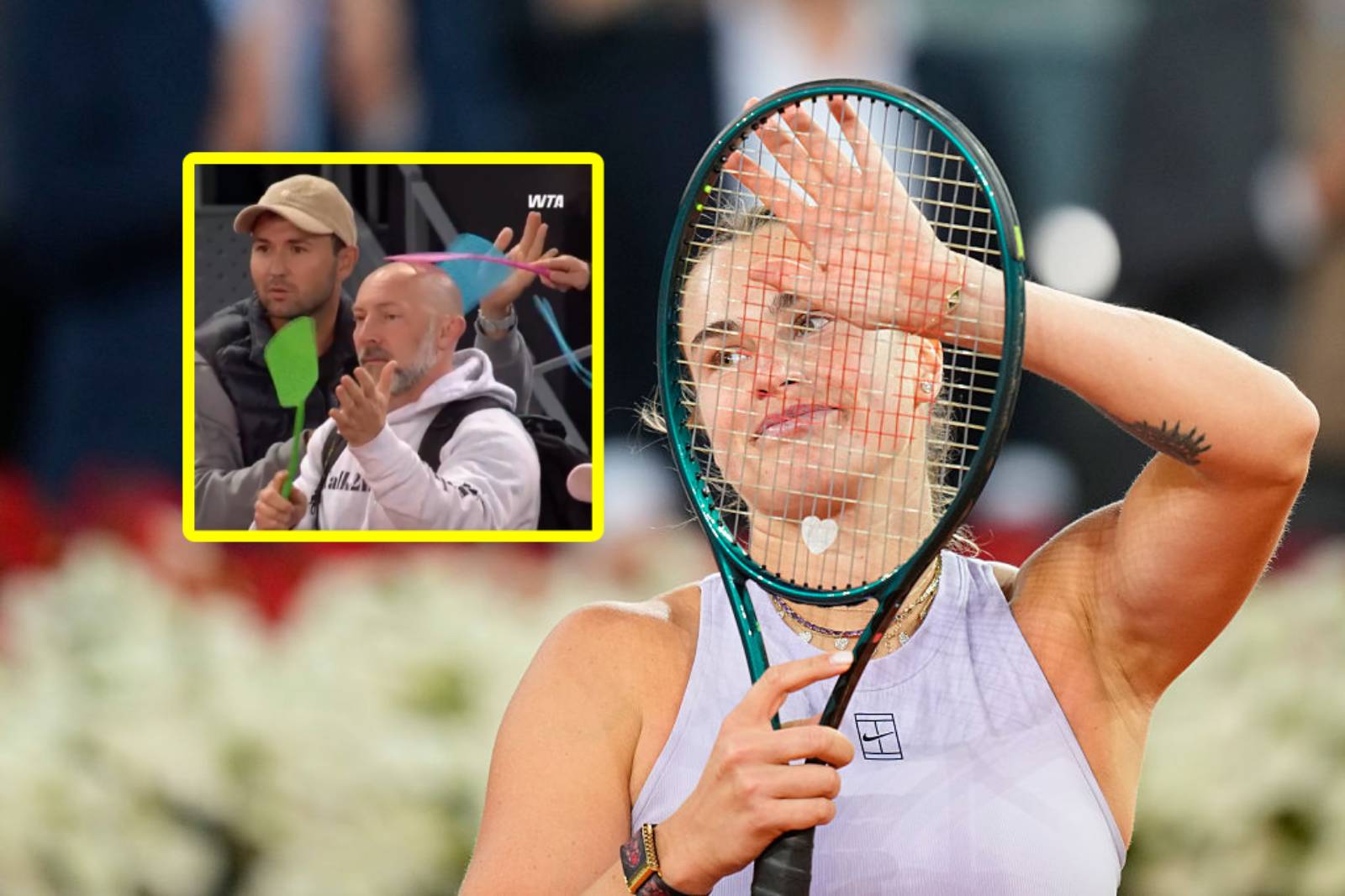 Sceny po meczu Sabalenki. "Takie zachowanie jest słabe"