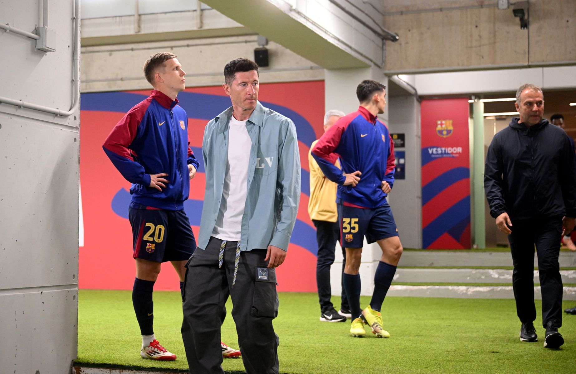 Przyszedł Lewandowski. Kamery od razu go wychwyciły