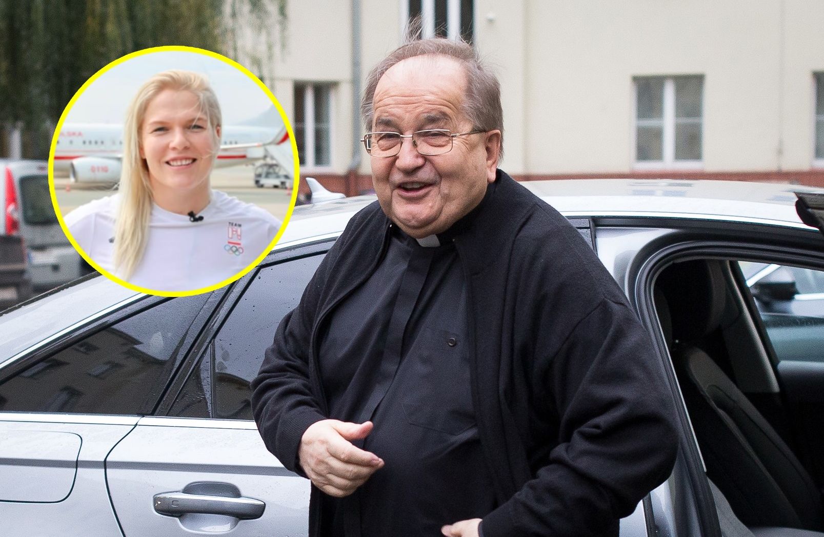 Usiadła w samolocie obok ojca Rydzyka. "Cały czas się śmiała"