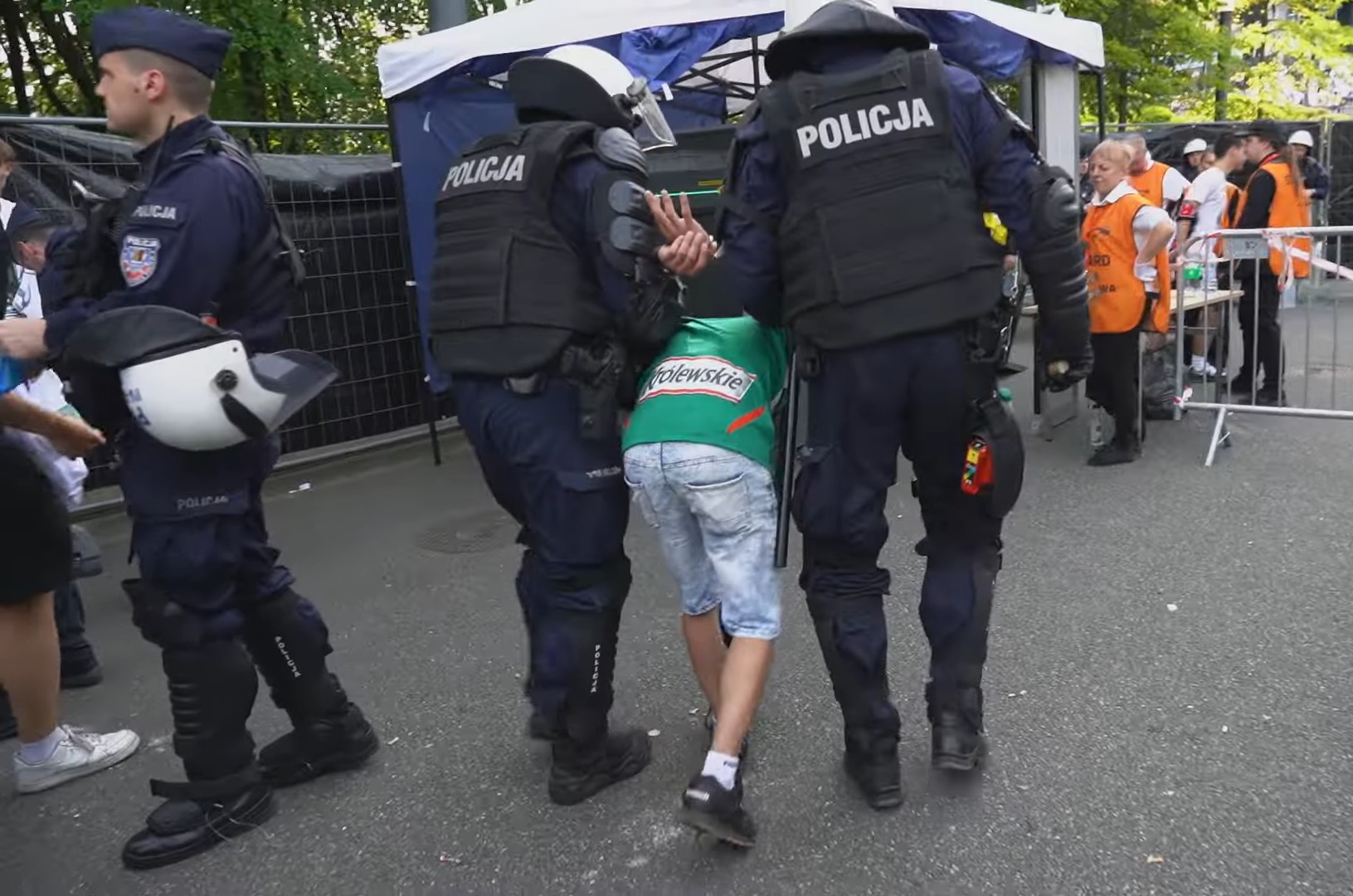 Policja pokazała nagranie po Pucharze Polski. Blisko 100 osób zatrzymanych