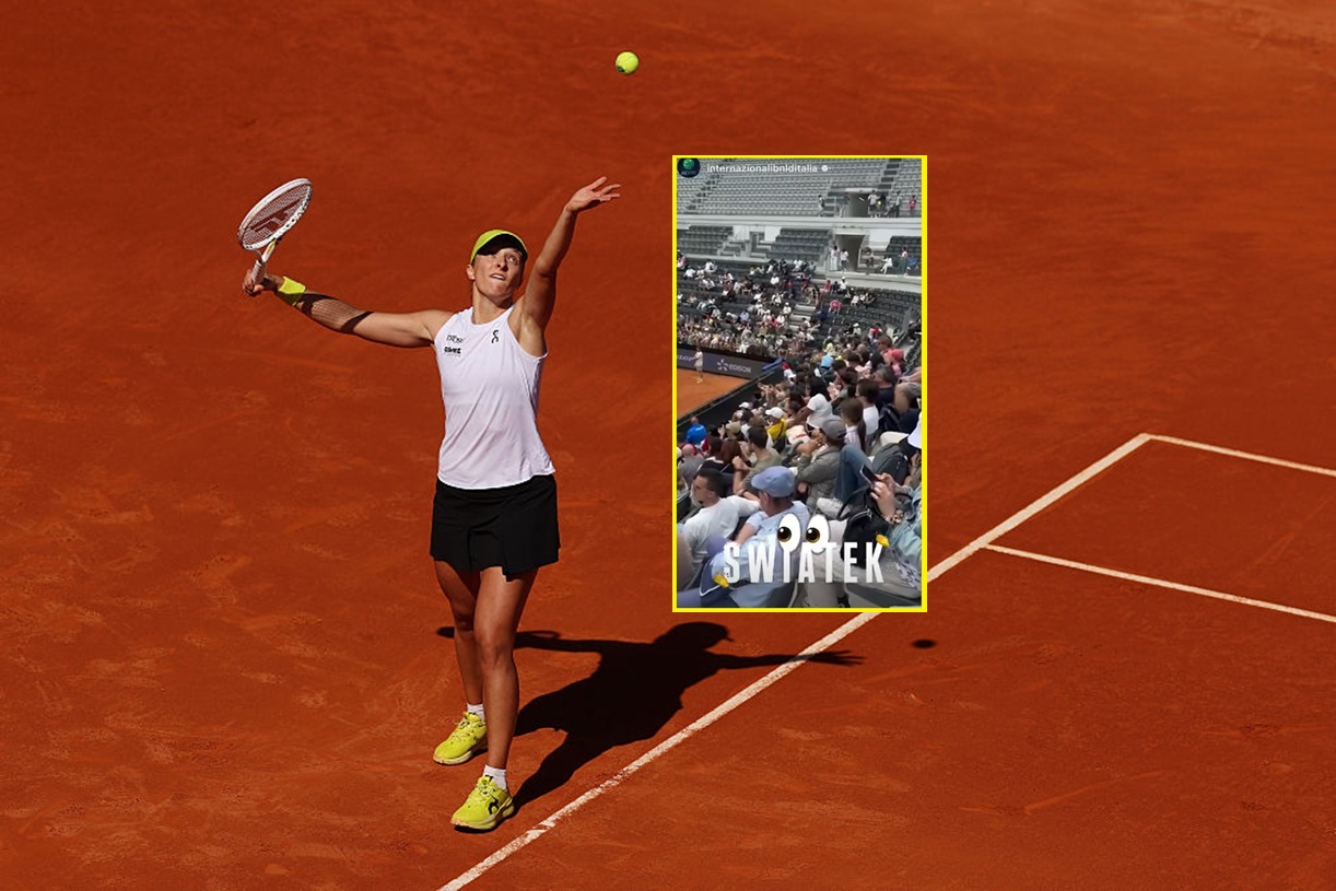 Świątek już trenowała w Rzymie. Przyszły tłumy