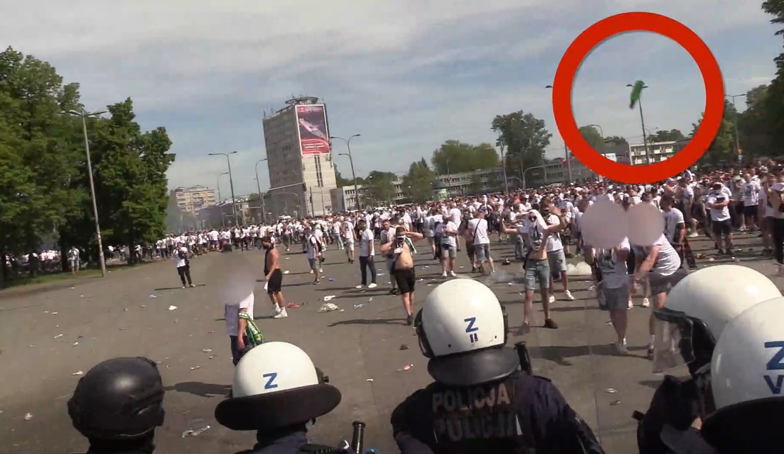 Policja pokazała nowe nagranie po finale Pucharu Polski. "Takie osoby są eliminowane z imprez sportowych"