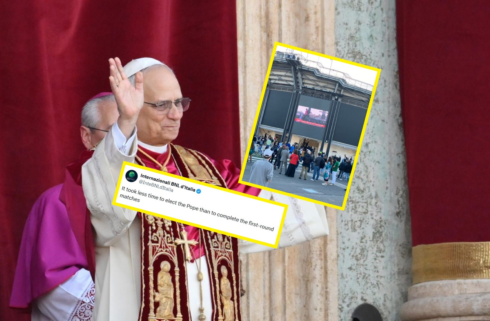 Gdy wybrali papieża, na kortach w Rzymie zapanowało poruszenie. I nagle taki wpis