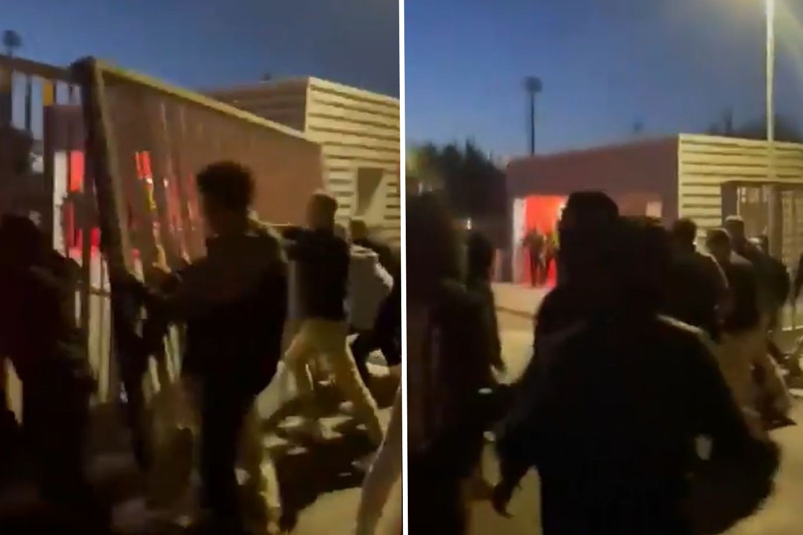 Piłkarze nie mogli wrócić do domów. Dantejskie sceny przed klubem