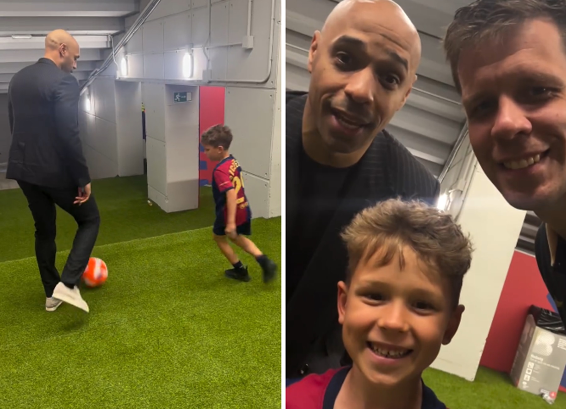 Szczęsny wrzucił film. Tylko spójrz, z kim się bawił jego syn