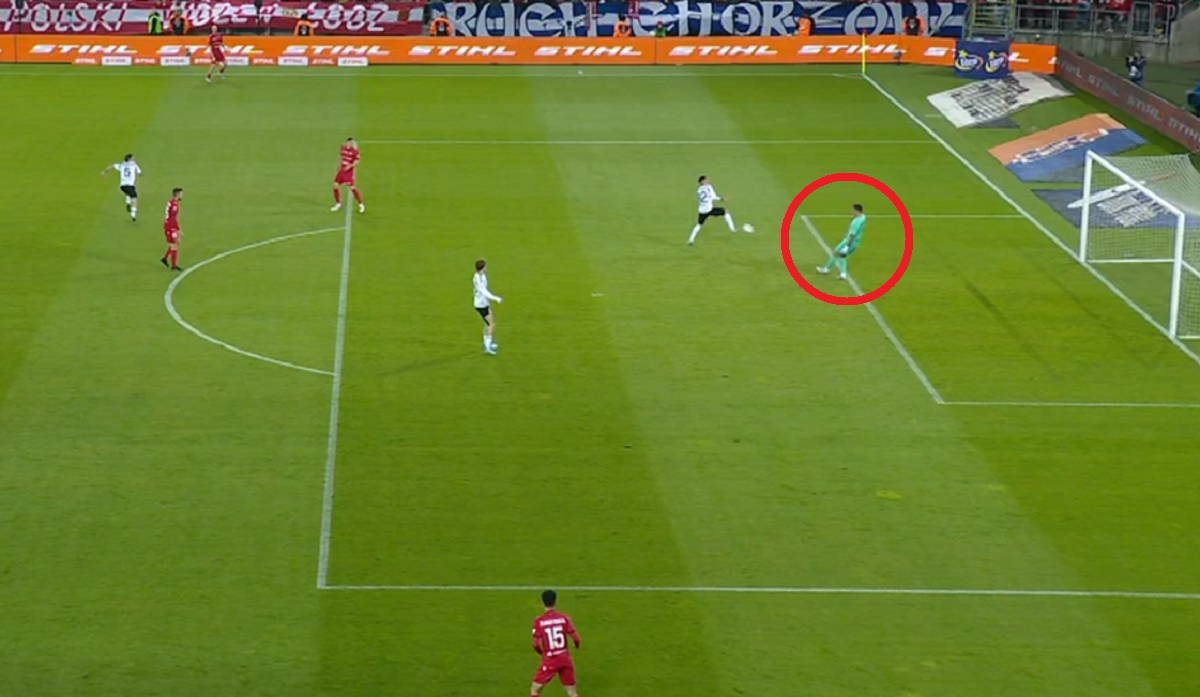 Co on najlepszego zrobił? Koszmarny błąd Gikiewicza, Legia nie miała litości