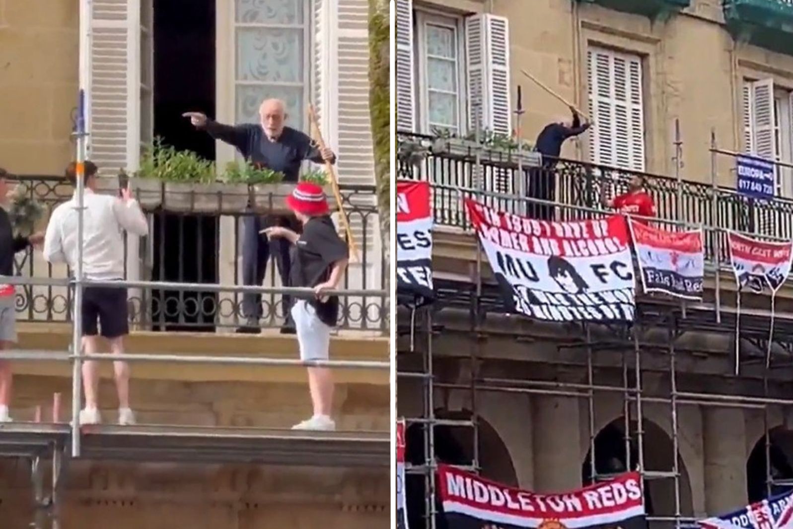 Starszy mężczyzna kontra angielscy kibole. Nagranie obiegło Internet