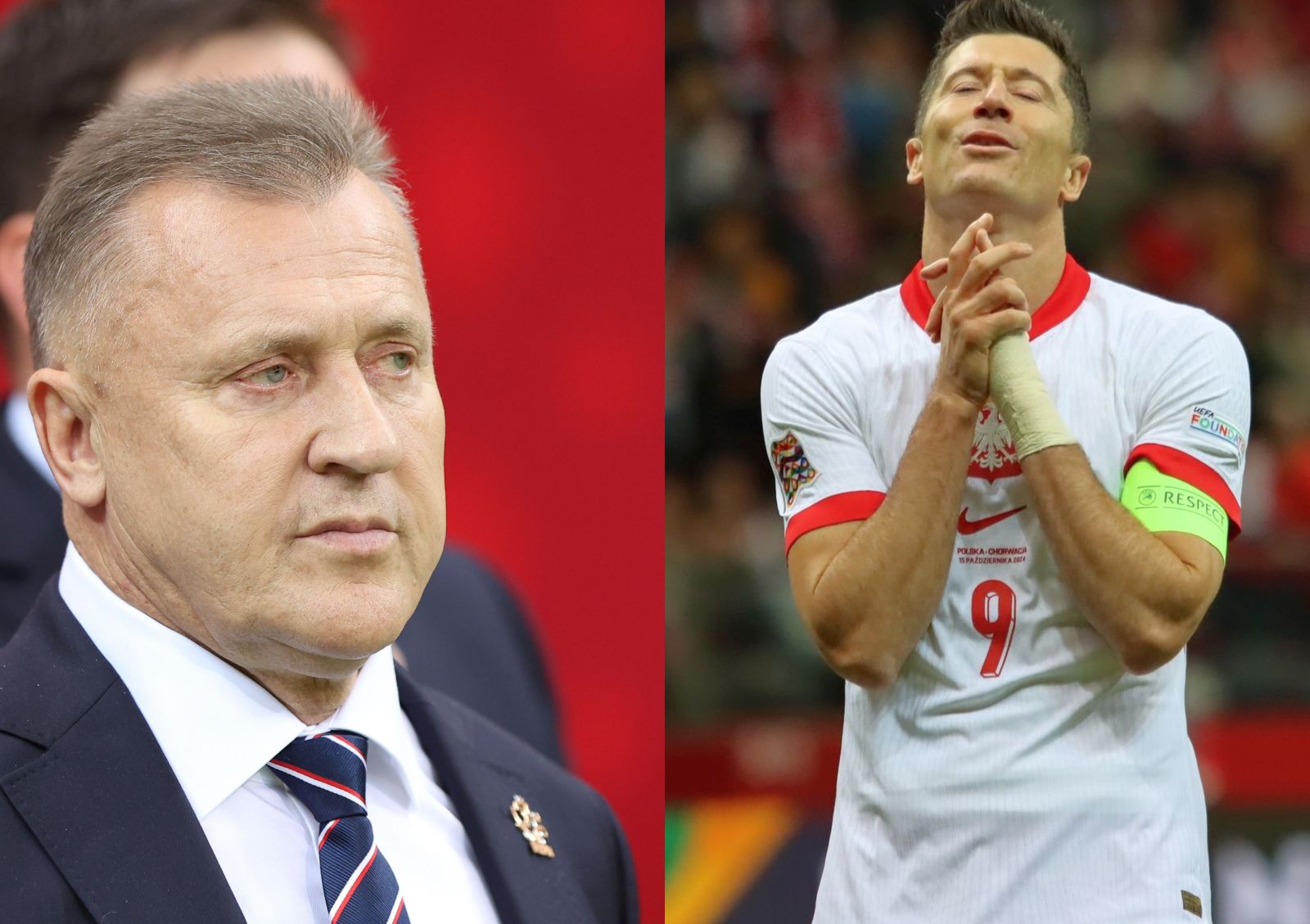 Mówił o Lewandowskim i Kuleszy. Nagle padło: "jest wojna"