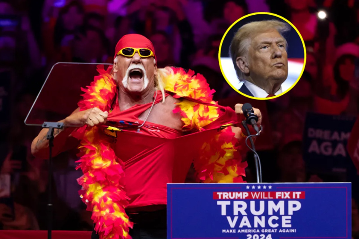 Hogan otwarcie popierał Trumpa. Oto co zrobił na jego wiecu