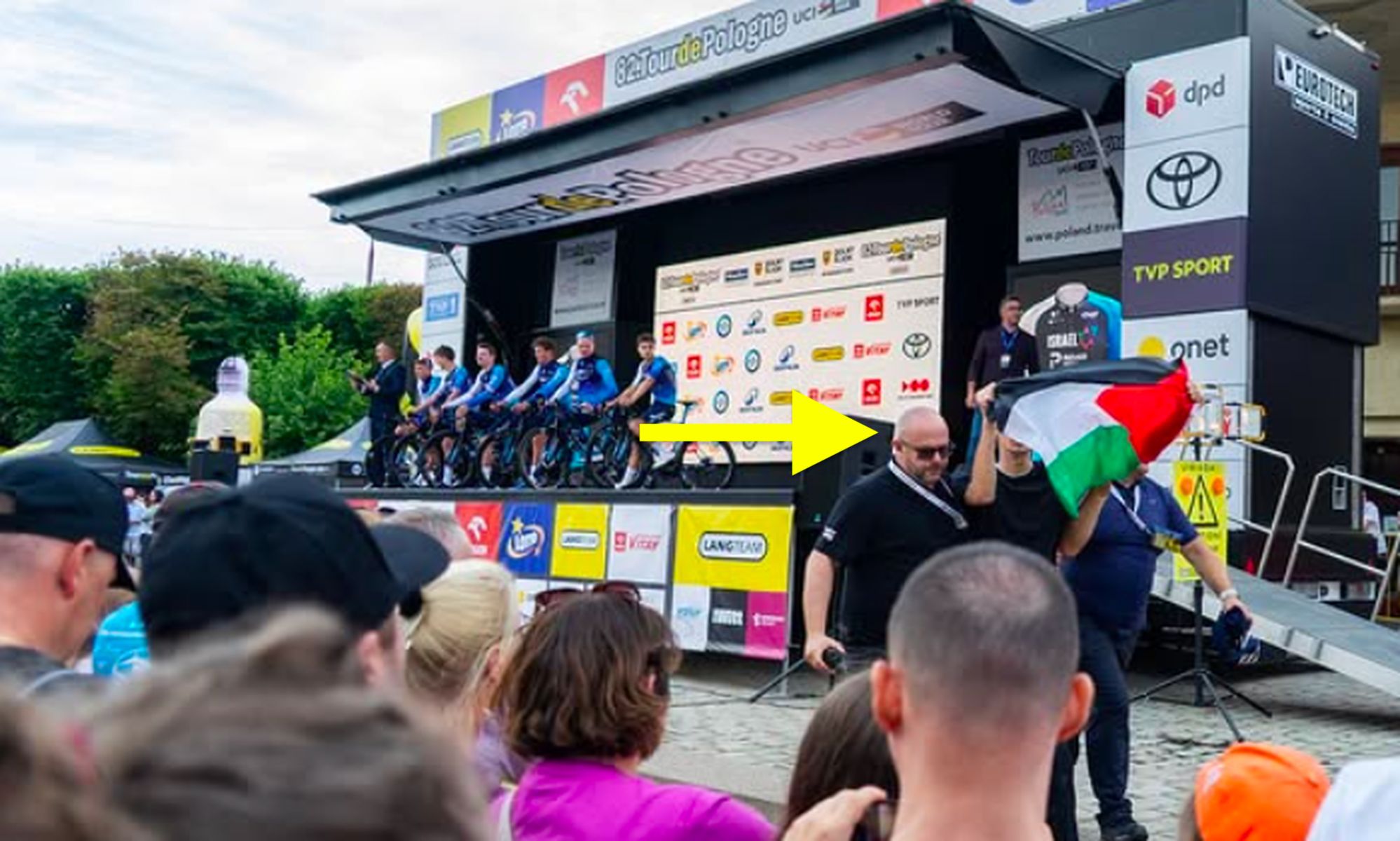 Sceny na Tour de Pologne. Musiała interweniować ochrona