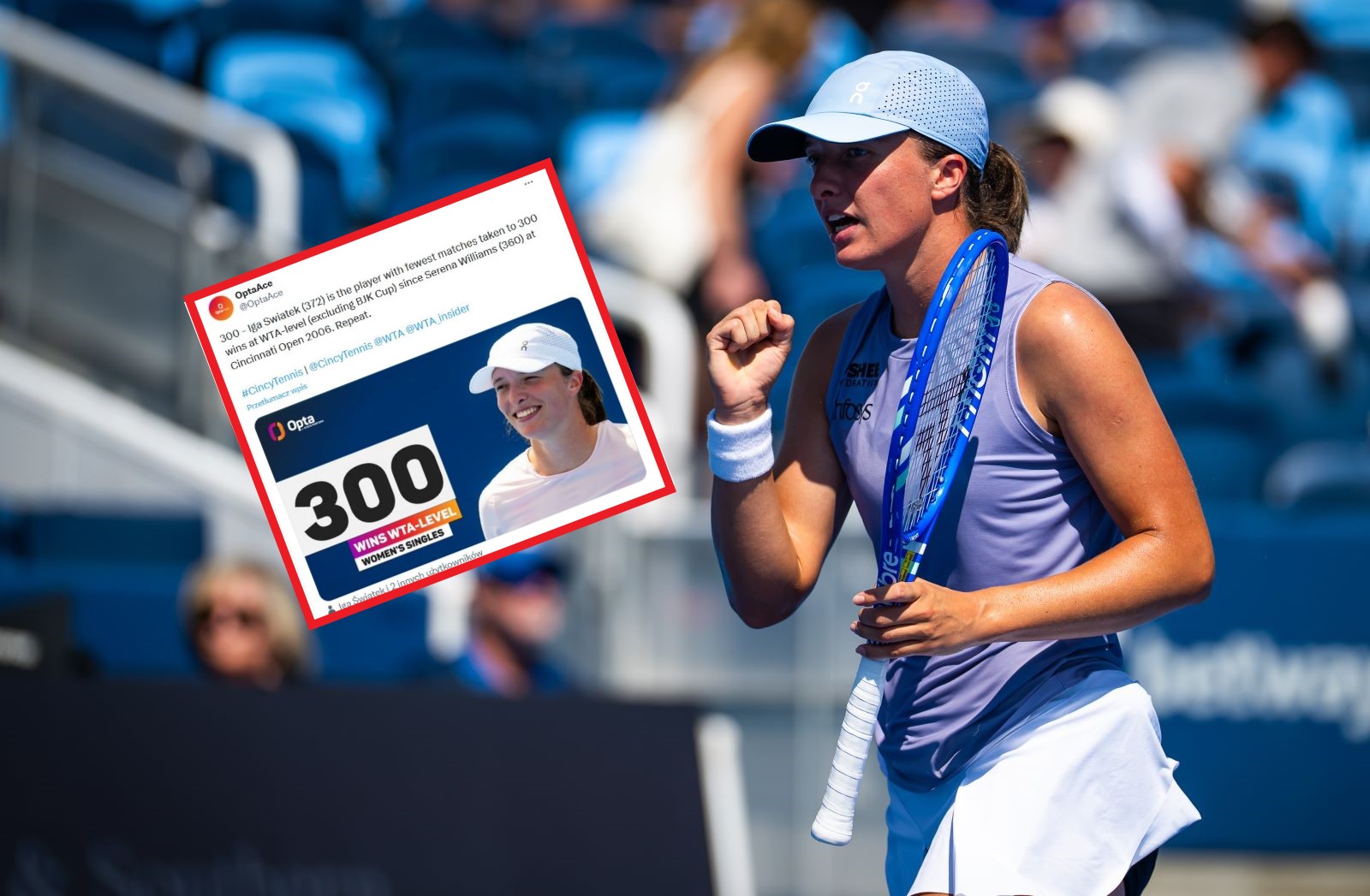 Jubileusz Igi Świątek. Lepsza jest tylko legenda