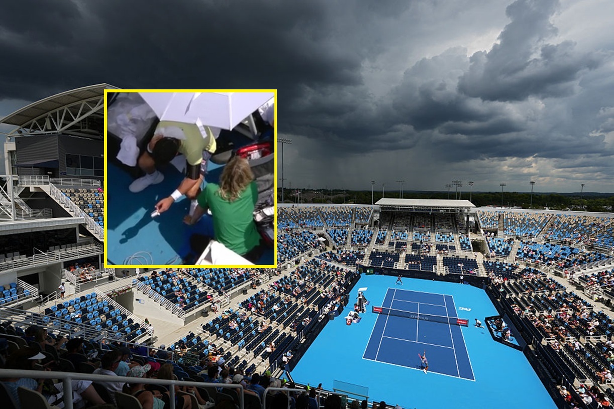 Upały przez cały czas dają się we znaki. Kolejny tenisista miał problemy z temperaturami