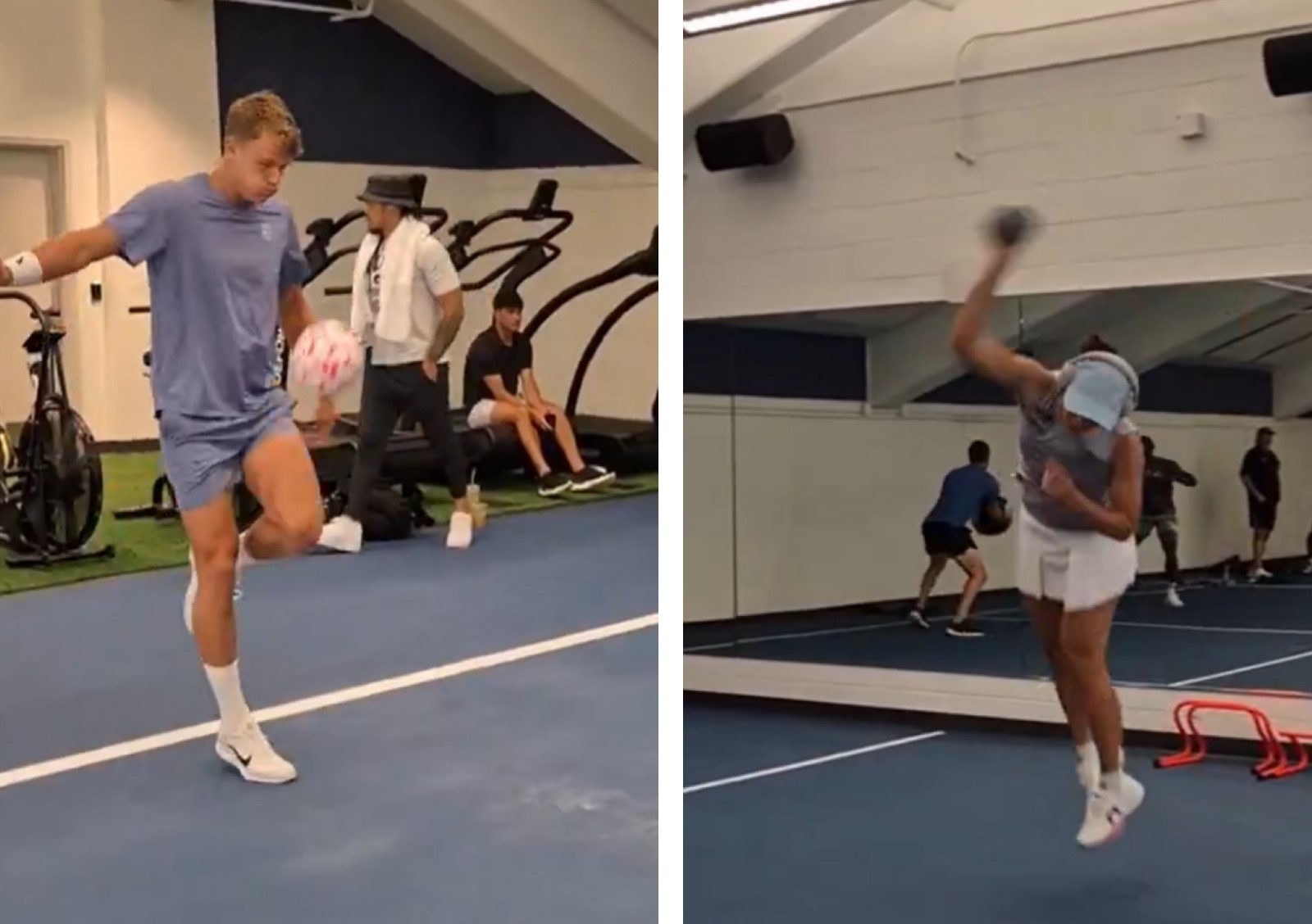 Pokazali nagranie sprzed meczu Świątek. Trzy gwiazdy na kilku metrach