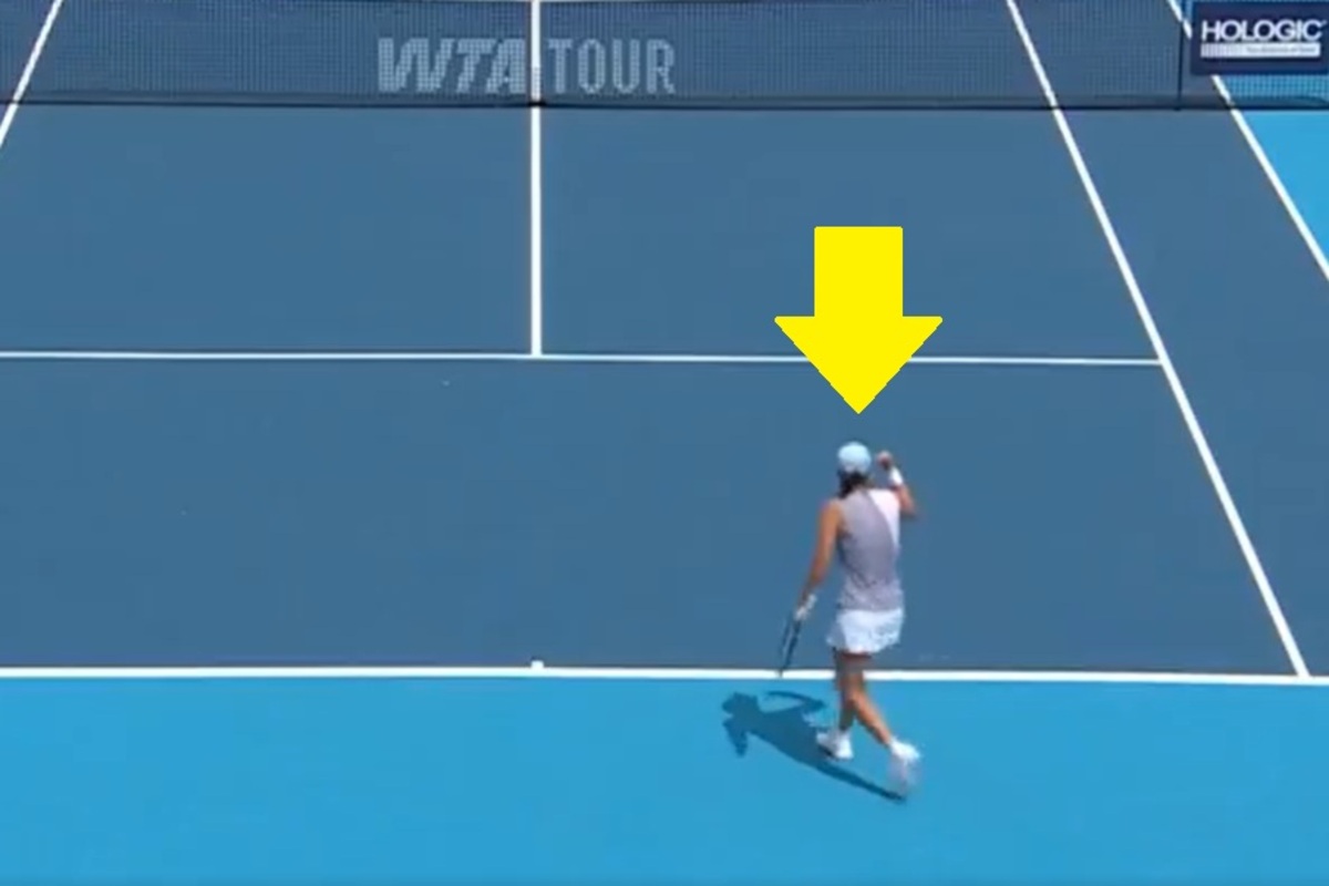 Pozostało zacisnąć pięść. Idealne zakończenie meczu Igi Świątek [WIDEO]