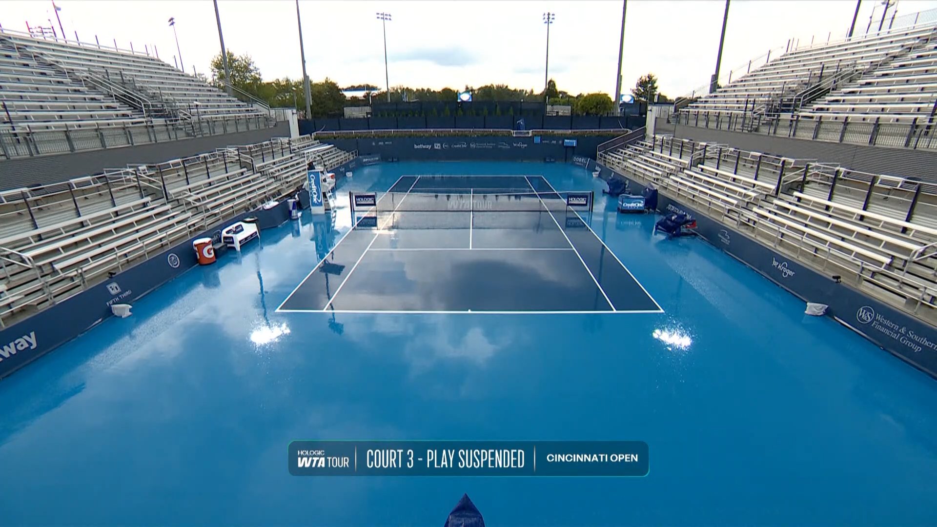 Świątek i Linette miały szczęście. Fatalne warunki w Cincinnati