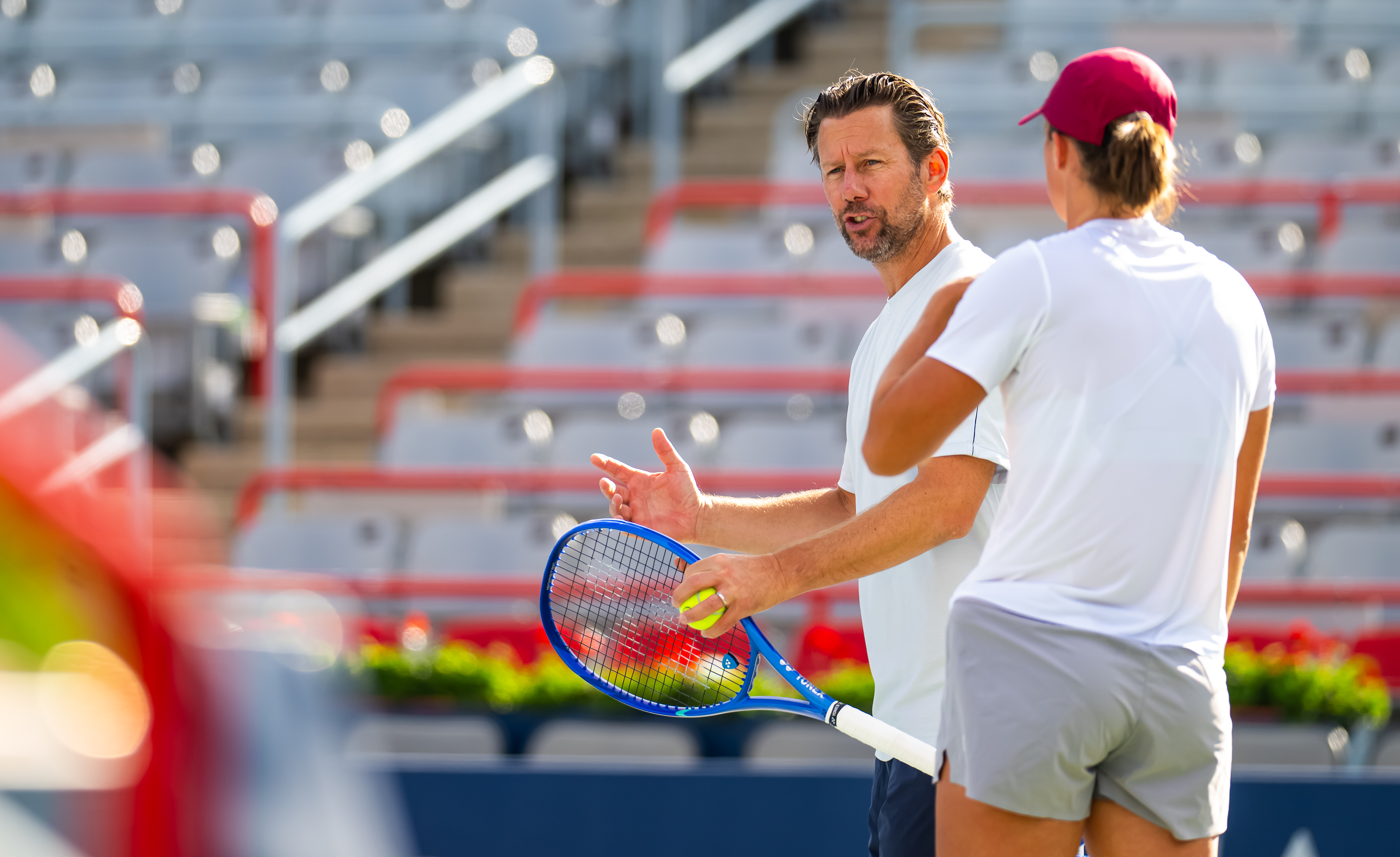 Trener Igi Świątek wyjaśnił scenę z Cincinnati. "To jest normalne"