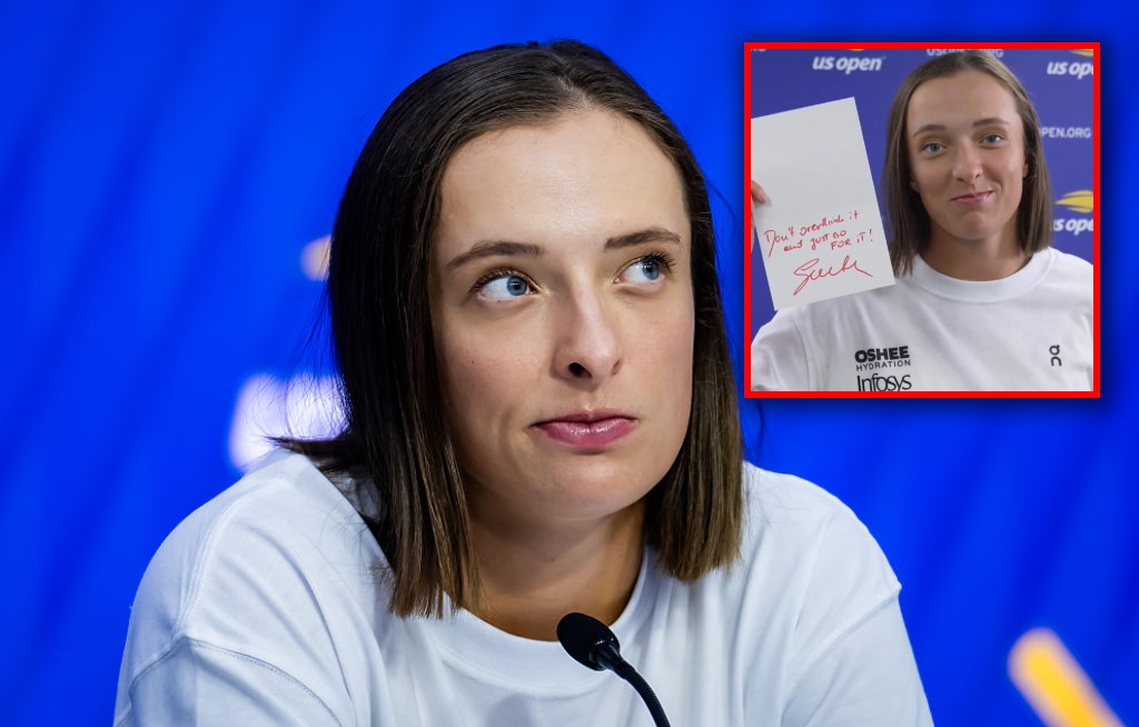 Oto co Świątek napisała na kartce przed US Open