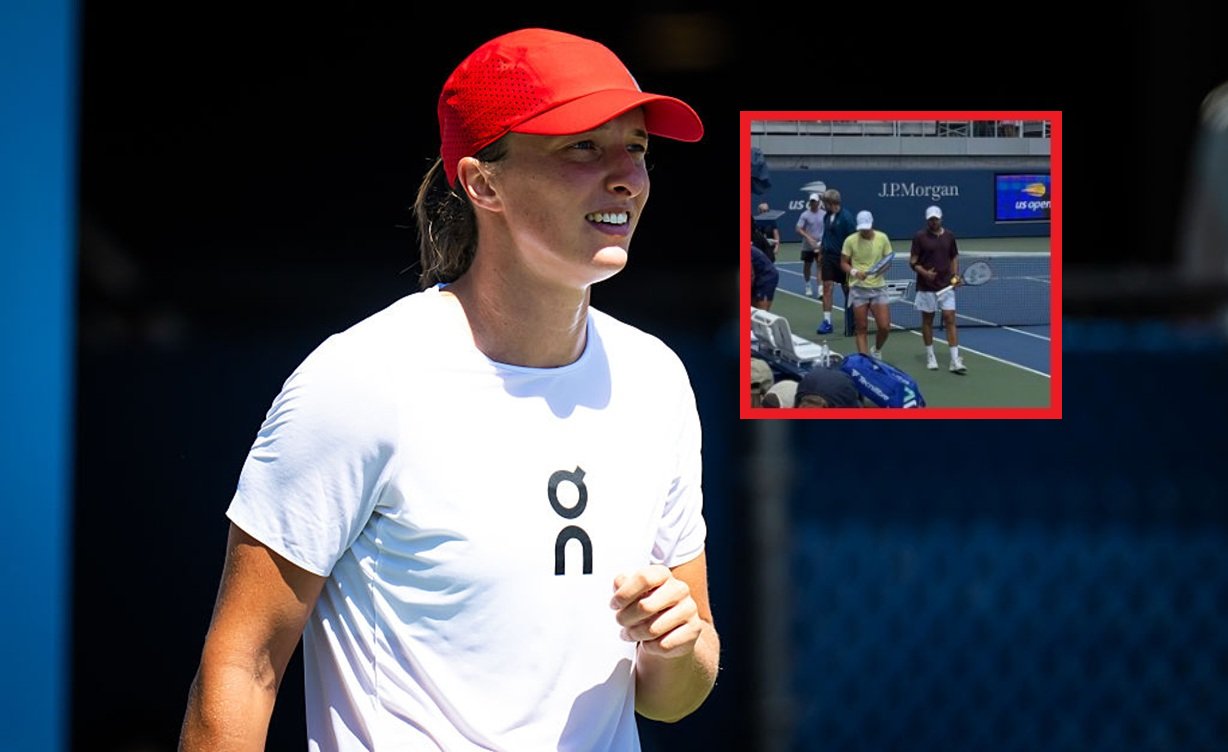 "Rzadki widok". Pokazał, na kogo wpadła w Nowym Jorku Świątek