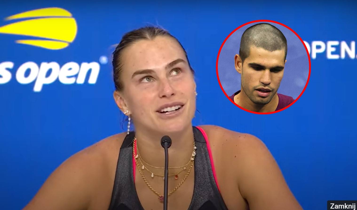 Sabalenka aż przewróciła oczami. Potem zaczęła mówić o Alcarazie