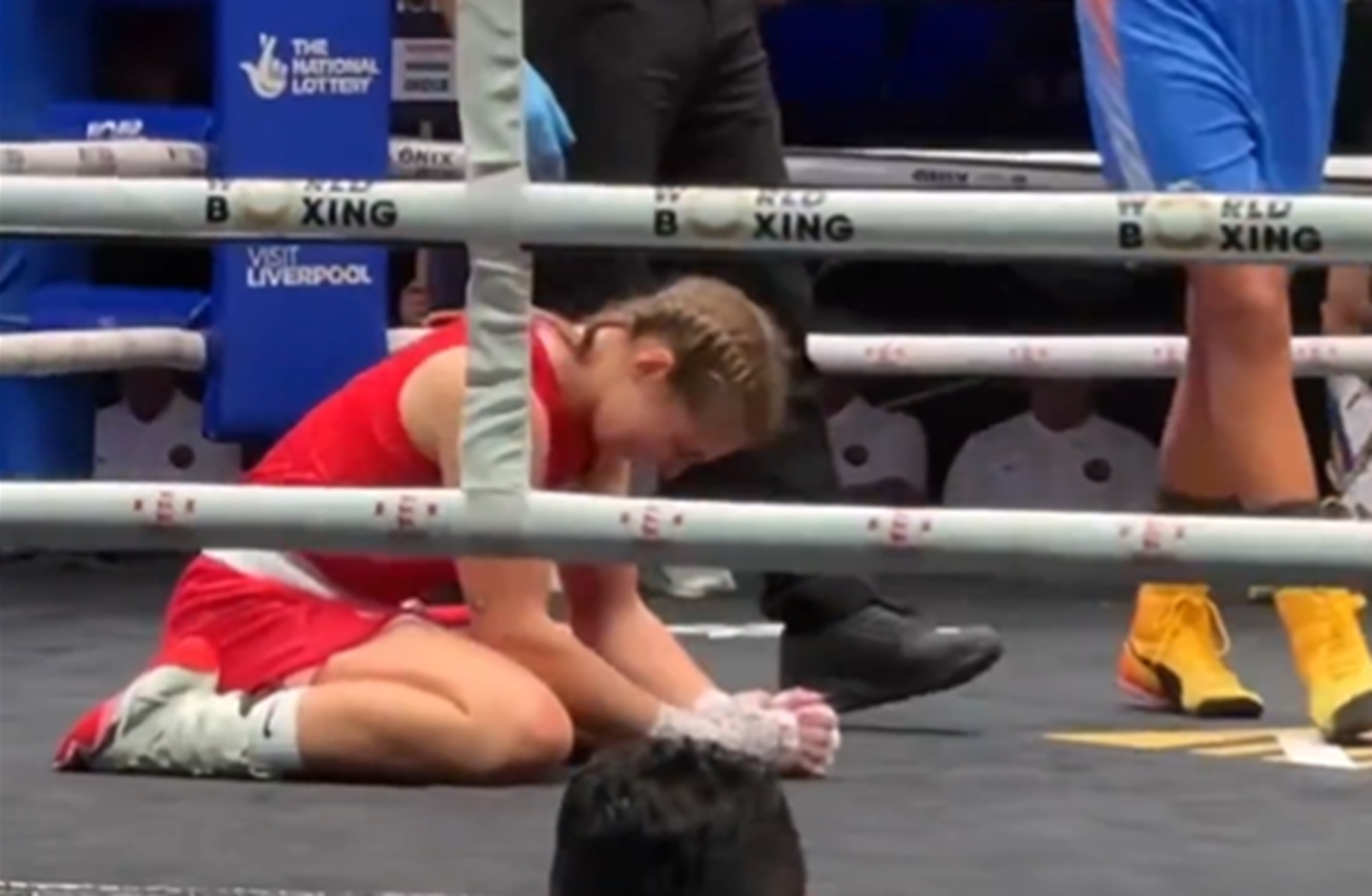 Sceny. Tak zachowała się Szeremeta zaraz po decyzji sędziów