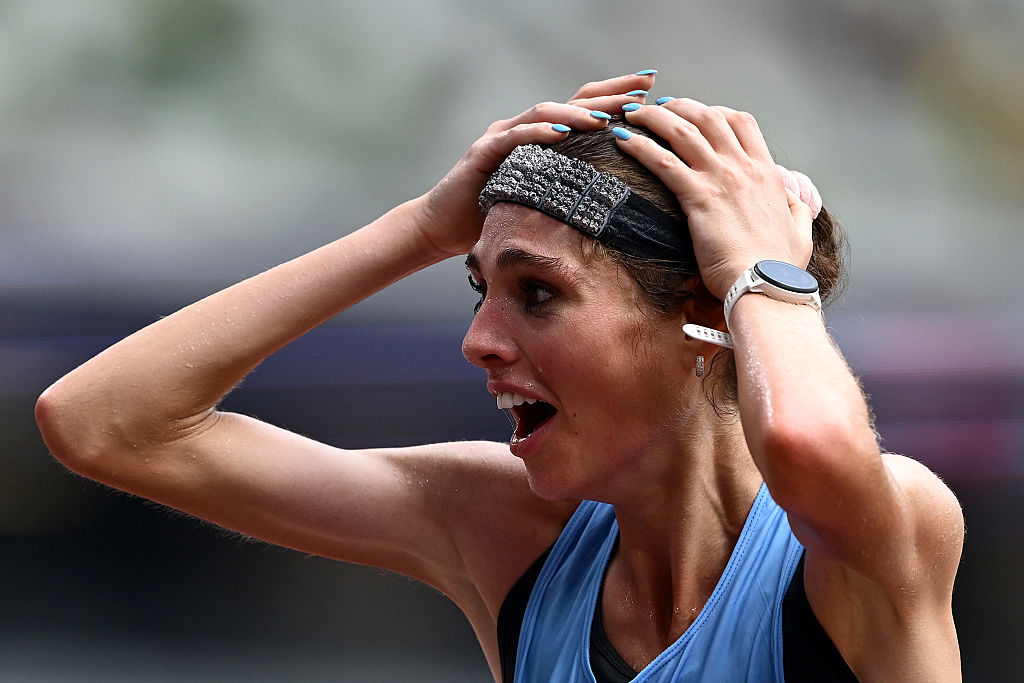 Na mecie nie mogła uwierzyć w to, co zrobiła. To był pierwszy medal dla jej kraju