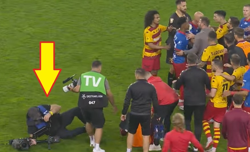 Bójka po meczu Ekstraklasy. Ucierpiał kamerzysta