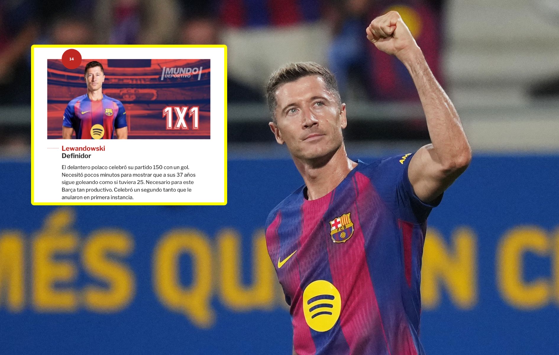 Lewandowski wszedł i zrobił show. Oto noty. "Wciąż strzela jak 25-latek"