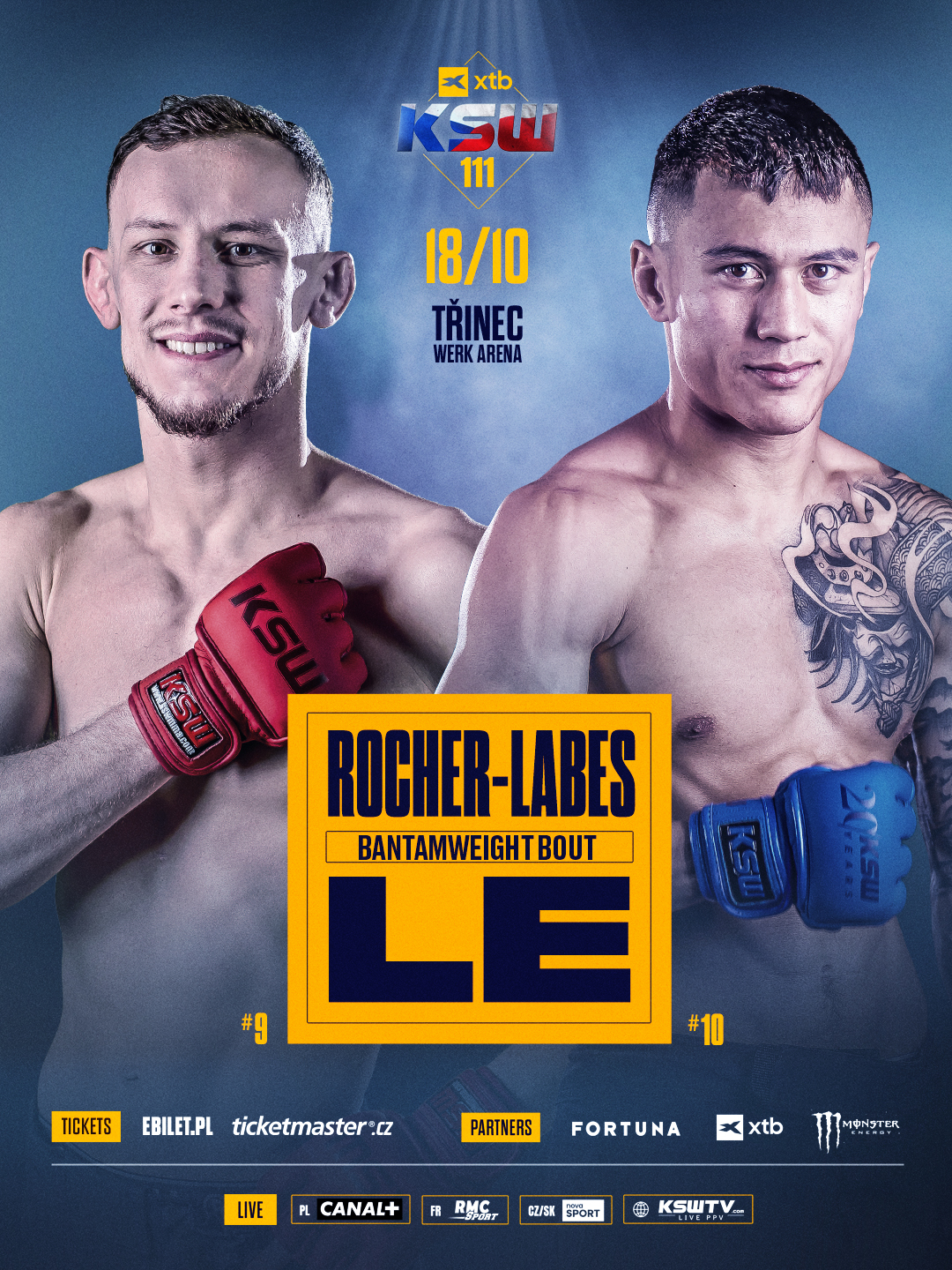 Francusko-czeskie starcie na gali XTB KSW 111