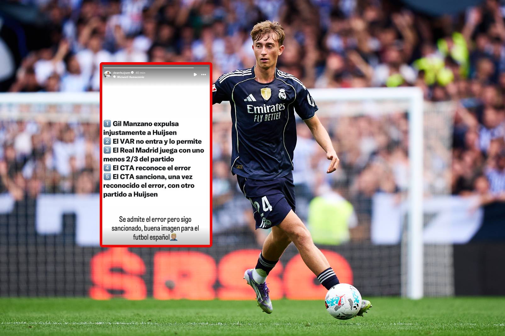 Piłkarz Realu o swoim zawieszeniu. Zamieścił ironiczny wpis