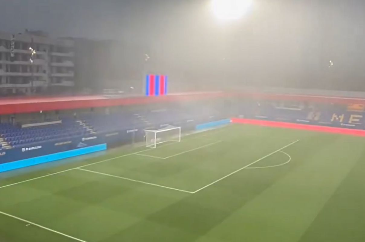 Katastrofa pogodowa przed meczem Barcelony. Jest nagranie