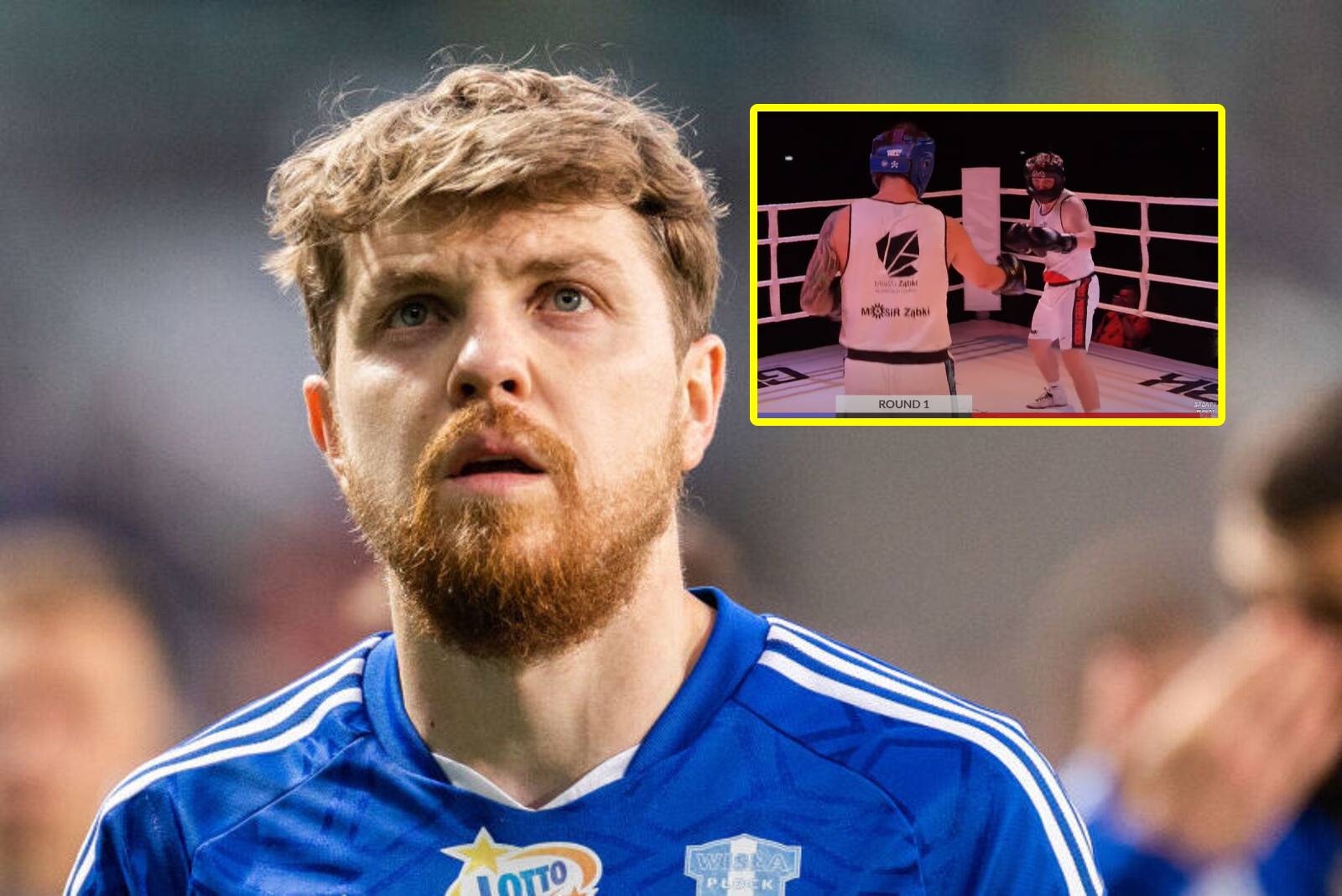 Był gwiazdą ekstraklasy, a teraz został bokserem. Jest nagranie z ringu