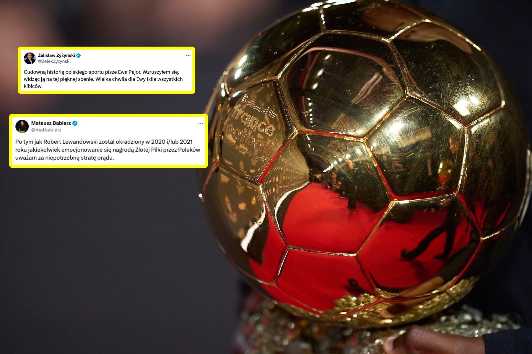 Od wzruszenia po złość. Eksperci podzieleni po wynikach Złotej Piłki
