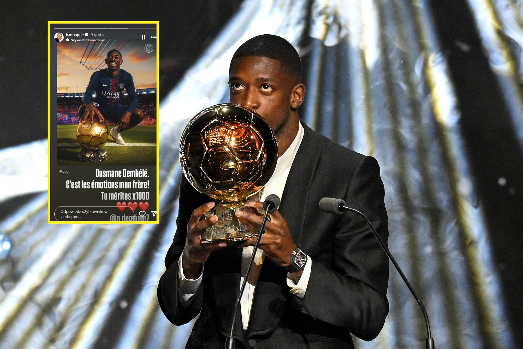 Messi i Mbappe zabrali głos. Oto ich reakcja po gali Złotej Piłki