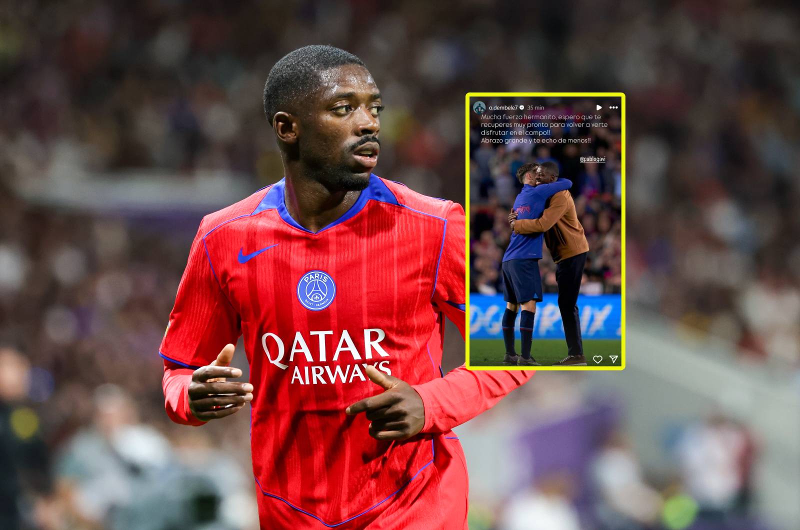 Dembele wsparł piłkarza Barcelony. "Trzymaj się, bracie"