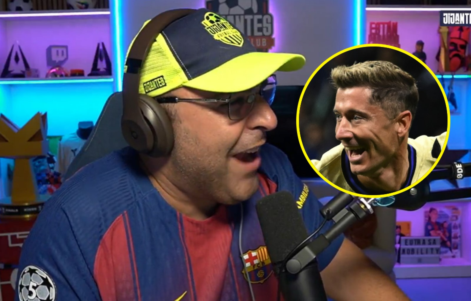 Dosłownie oszalał. Zobacz, co zrobił po golu Lewandowskiego