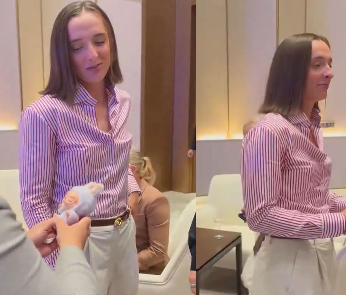 Świątek znów poczuła się nieswojo. Przez ten prezent