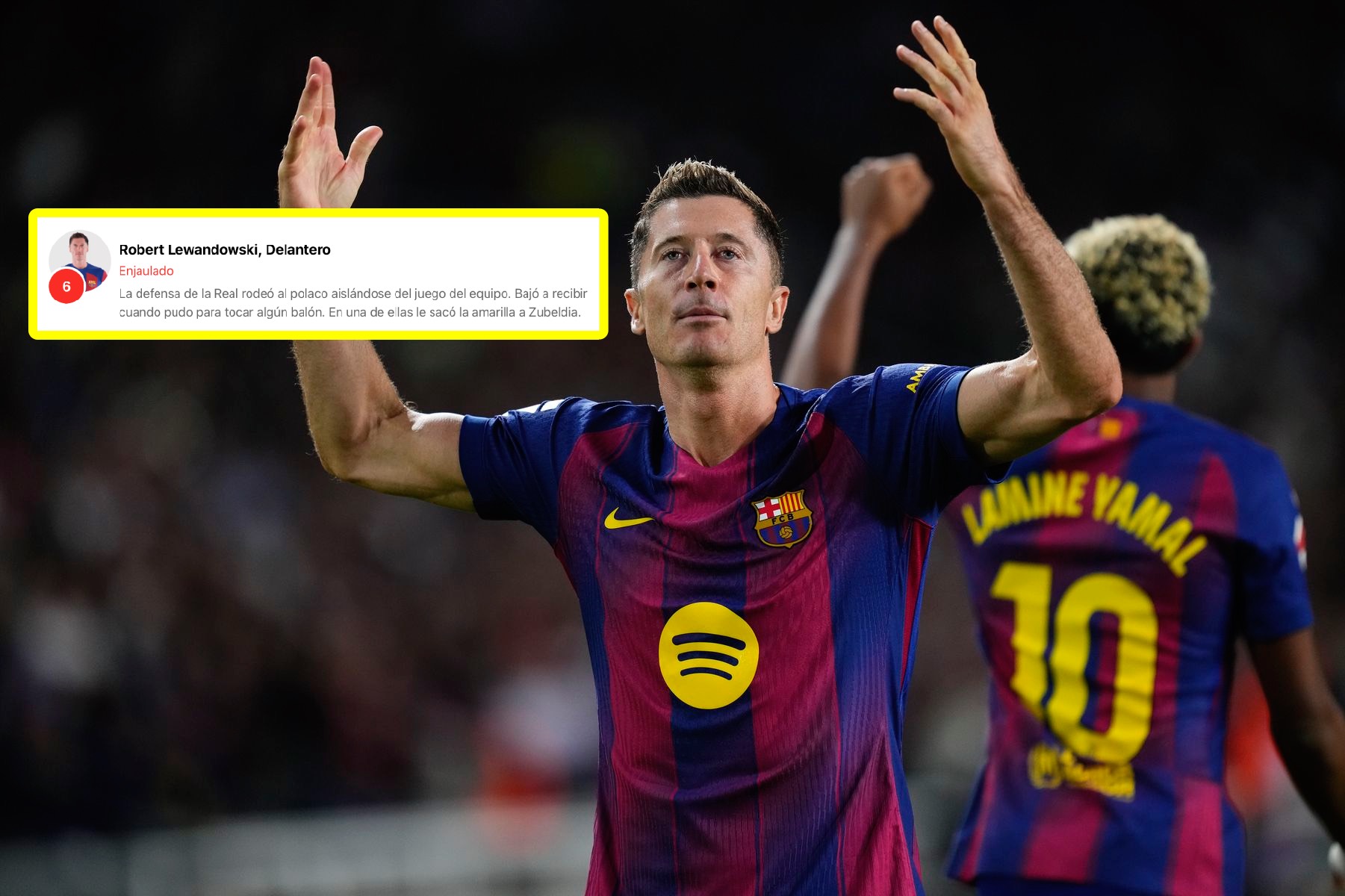 "Osaczony". Tak hiszpańskie media oceniły Roberta Lewandowskiego