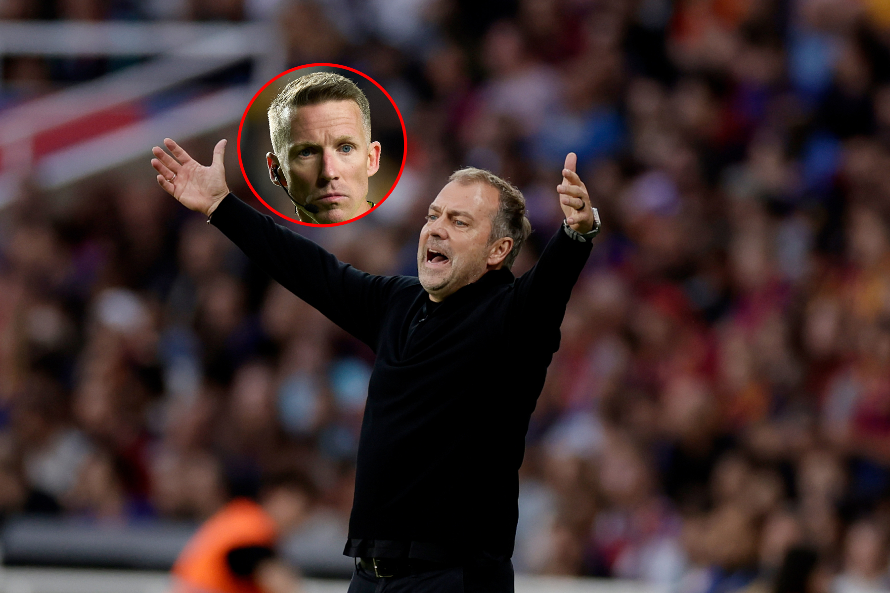 Kamery tego nie pokazały. Flick wściekł się w trakcie meczu