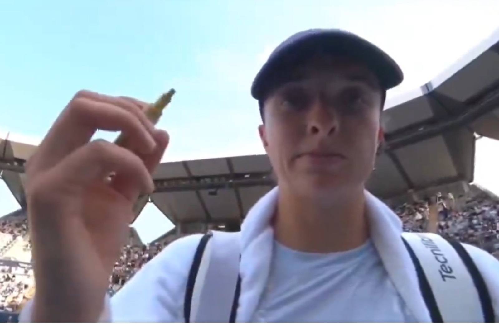 Sceny ze Świątek przed kamerą. "Przepraszam"