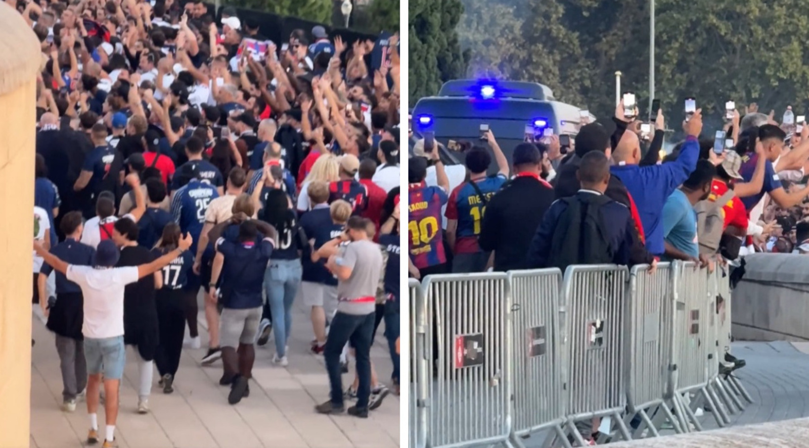 Tak Francuzi prowokowali fanów Barcelony. Jedna przyśpiewka