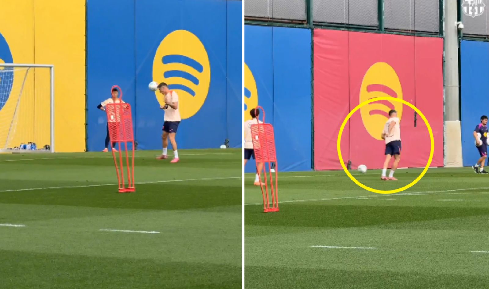 Zabawił się na treningu. Zobacz, co zrobił Robert Lewandowski