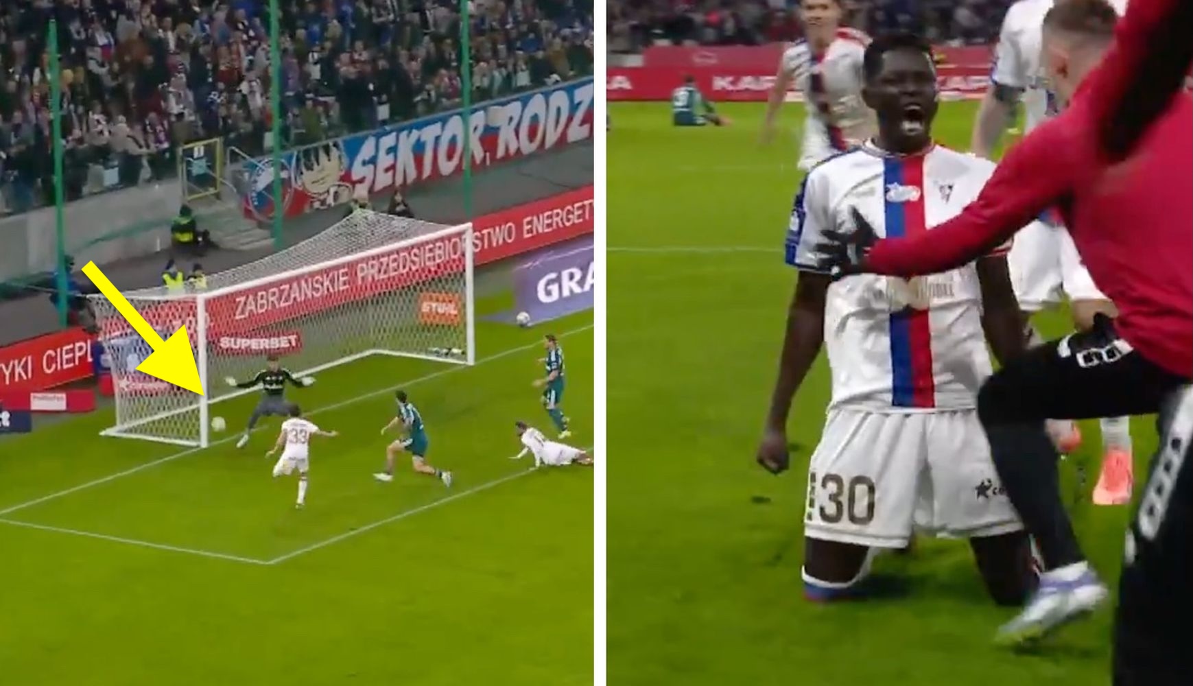 Dwa gole w dziewięć minut. Zobacz, co Górnik zrobił z Legią