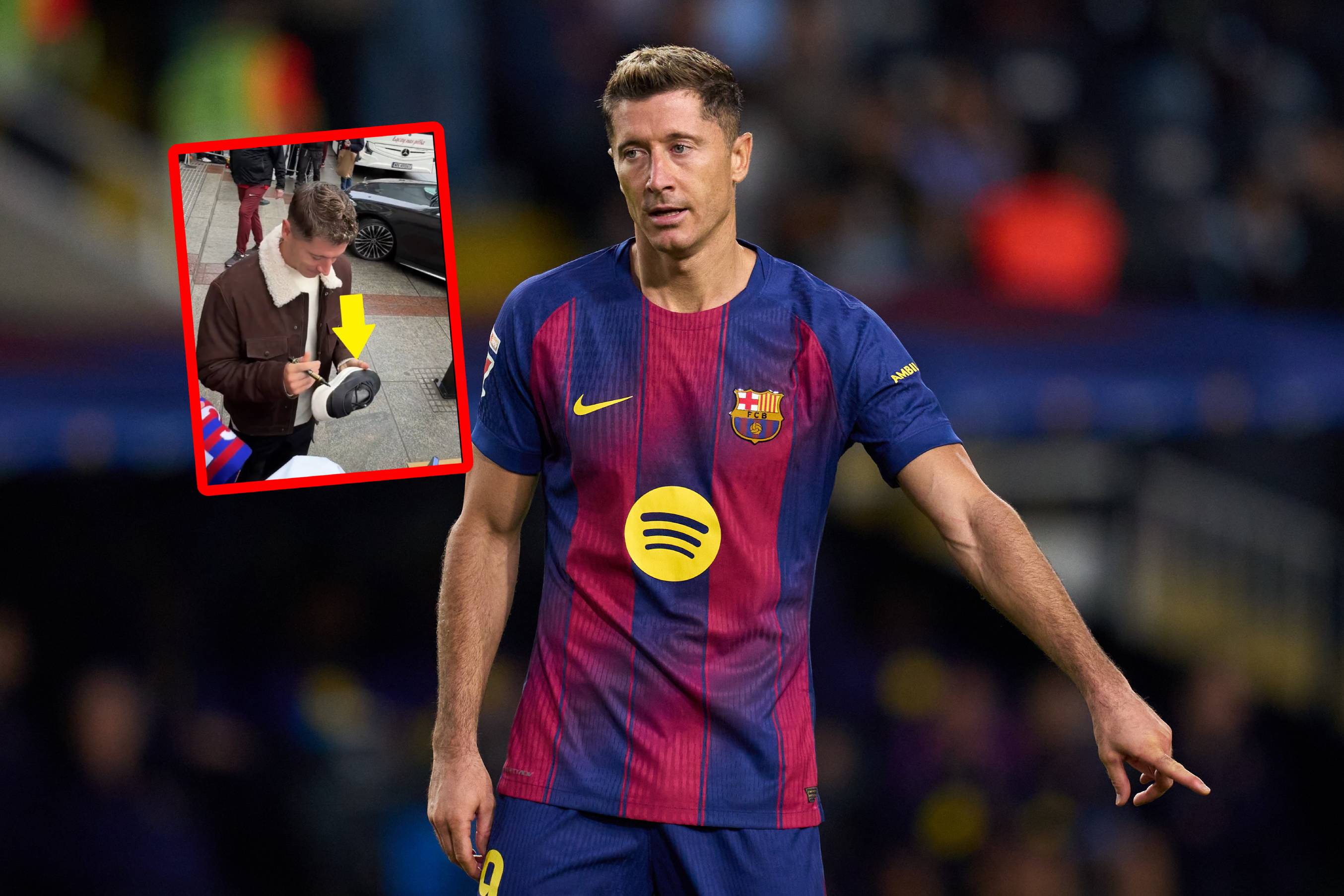 Tego się nie spodziewaliśmy. Tylko zobacz, co podpisał Lewandowski