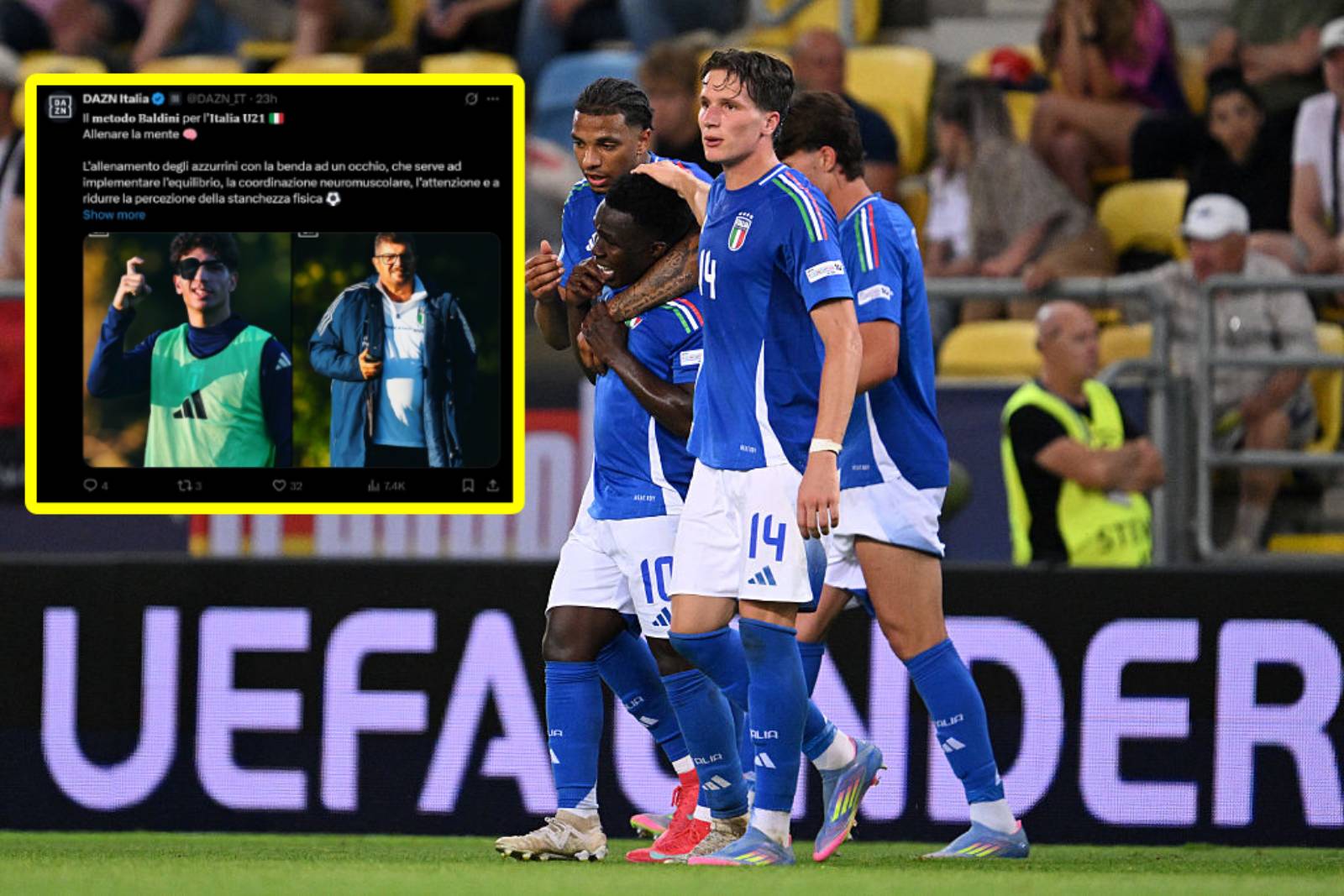 Trenowali z opaskami na oczach. Ujawniono powód