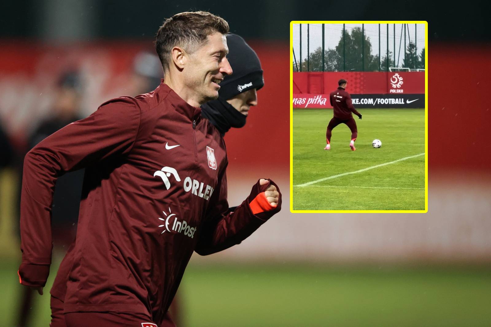 Nagrali, co Lewandowski zrobił na treningu