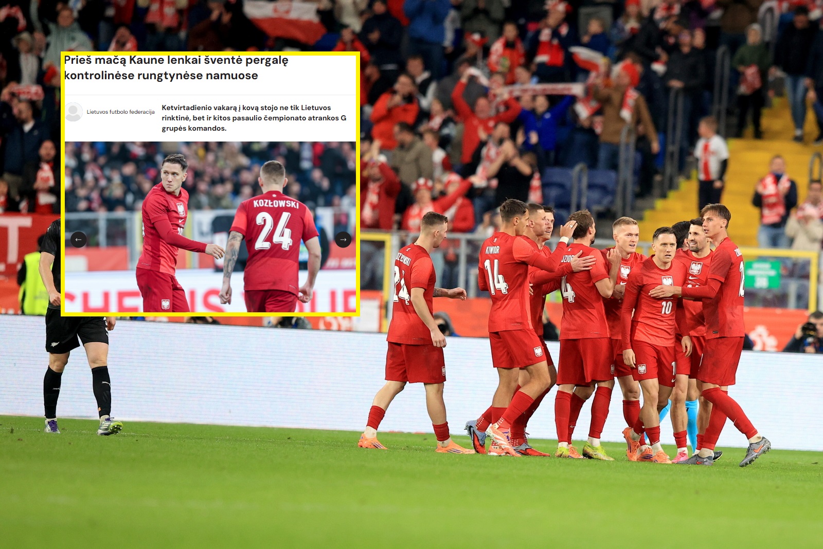 Litwini zareagowali na mecz Polski. Zwrócili uwagę na Lewandowskiego