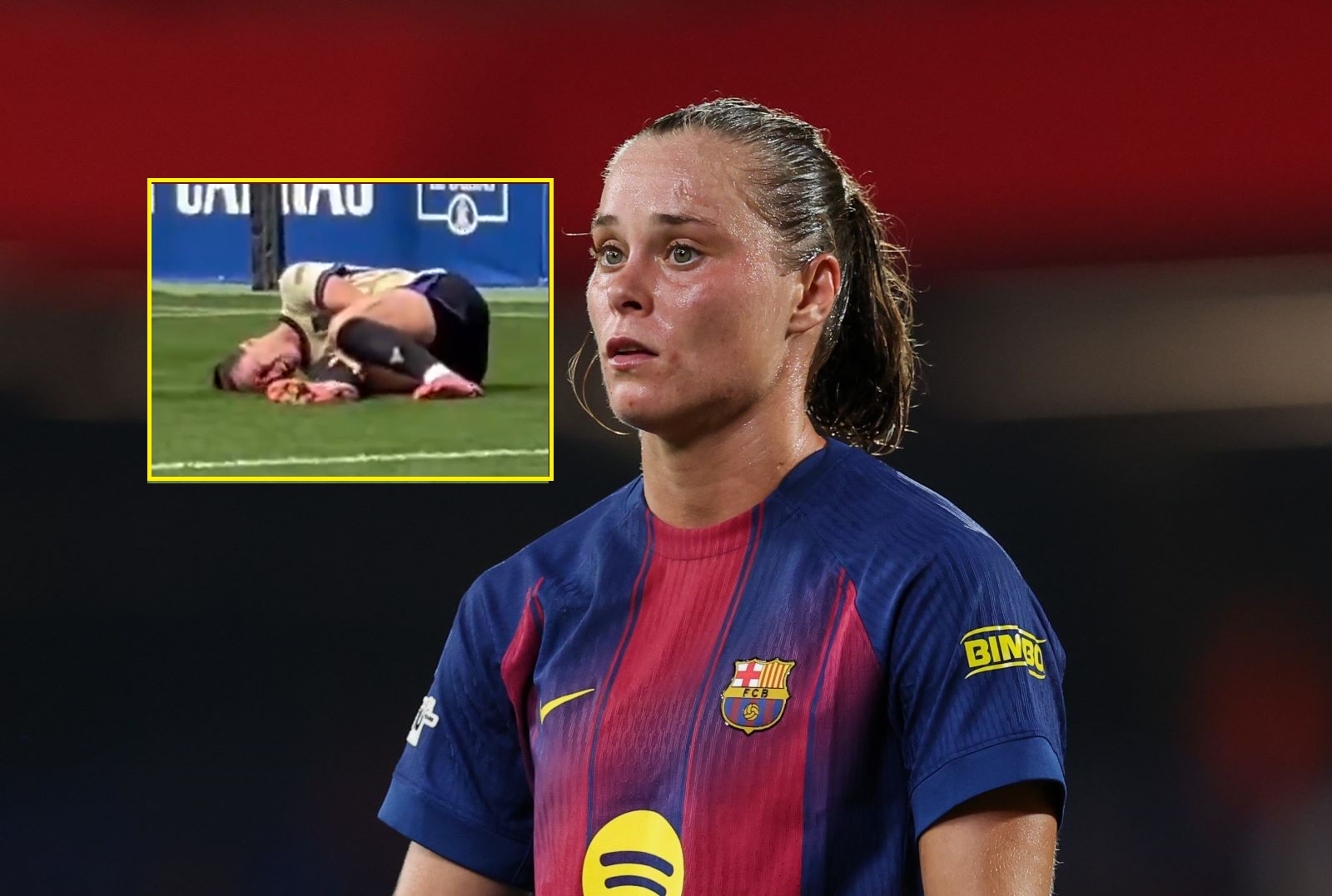 Zaczęła od gola. A potem dramat. Pajor zeszła ze łzami w oczach