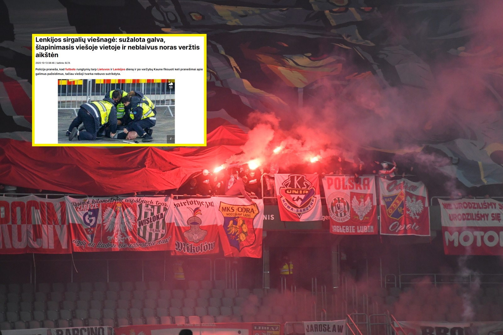 Litewska policja wydała komunikat po meczu z Polską. "2,6 promila"